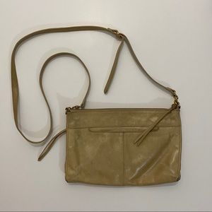 Tan Leather HOBO Crossbody Purse